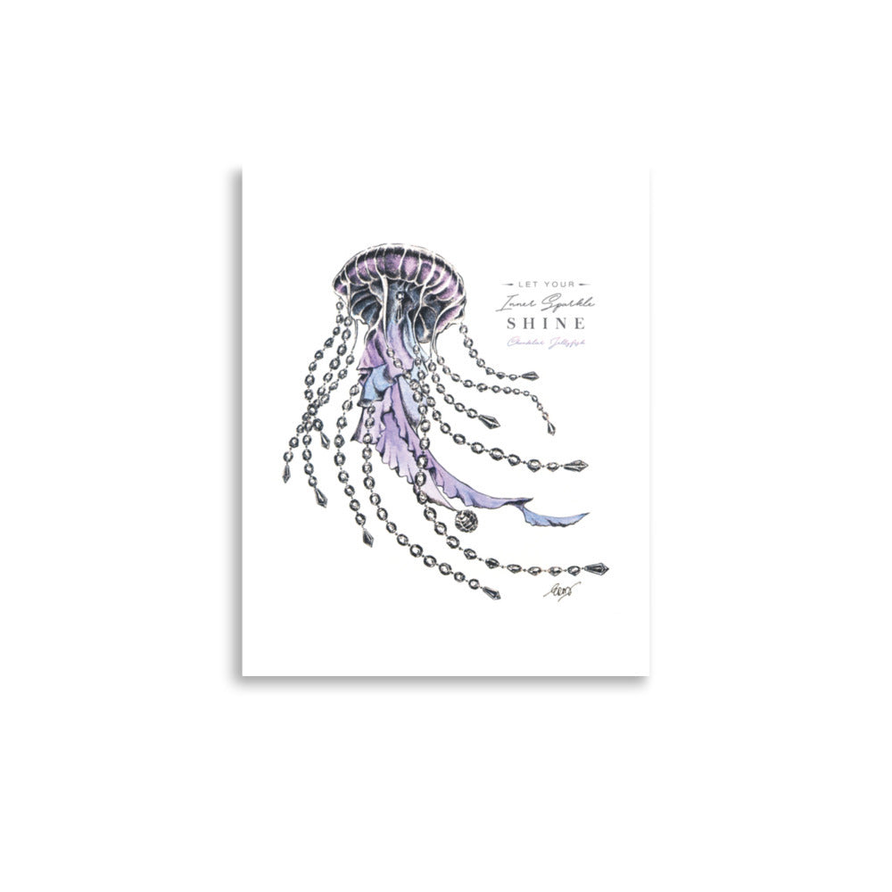 Chandelier Jellyfish Art Print