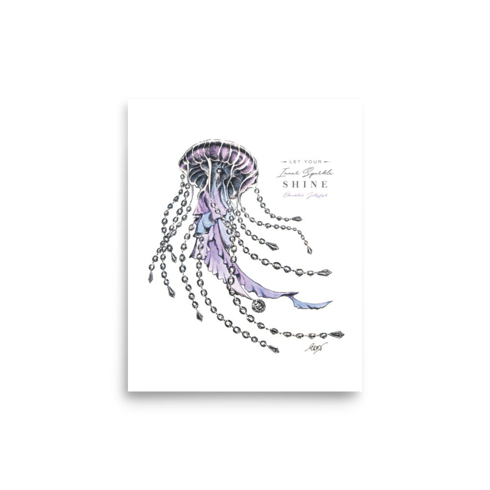 Chandelier Jellyfish Art Print