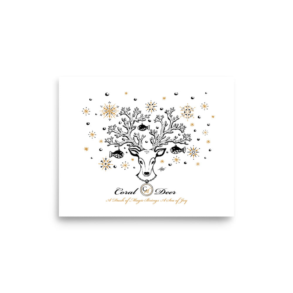 Coral Deer Giclée Art Print