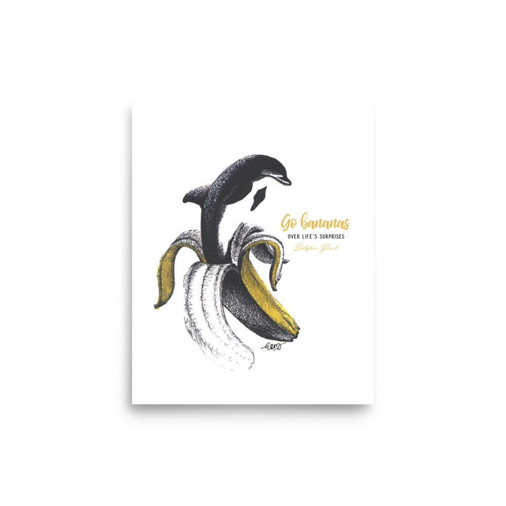 Dolphin Peel Giclée Art Print