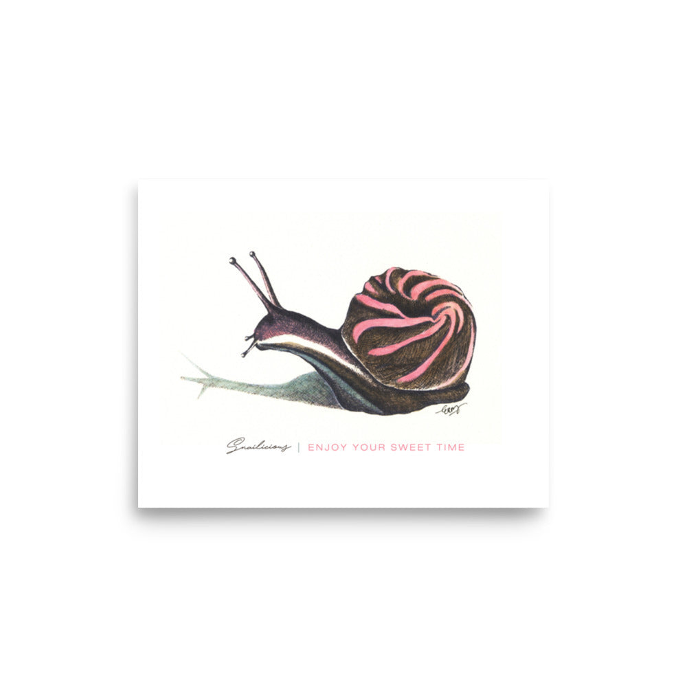 Snailicious Art Print