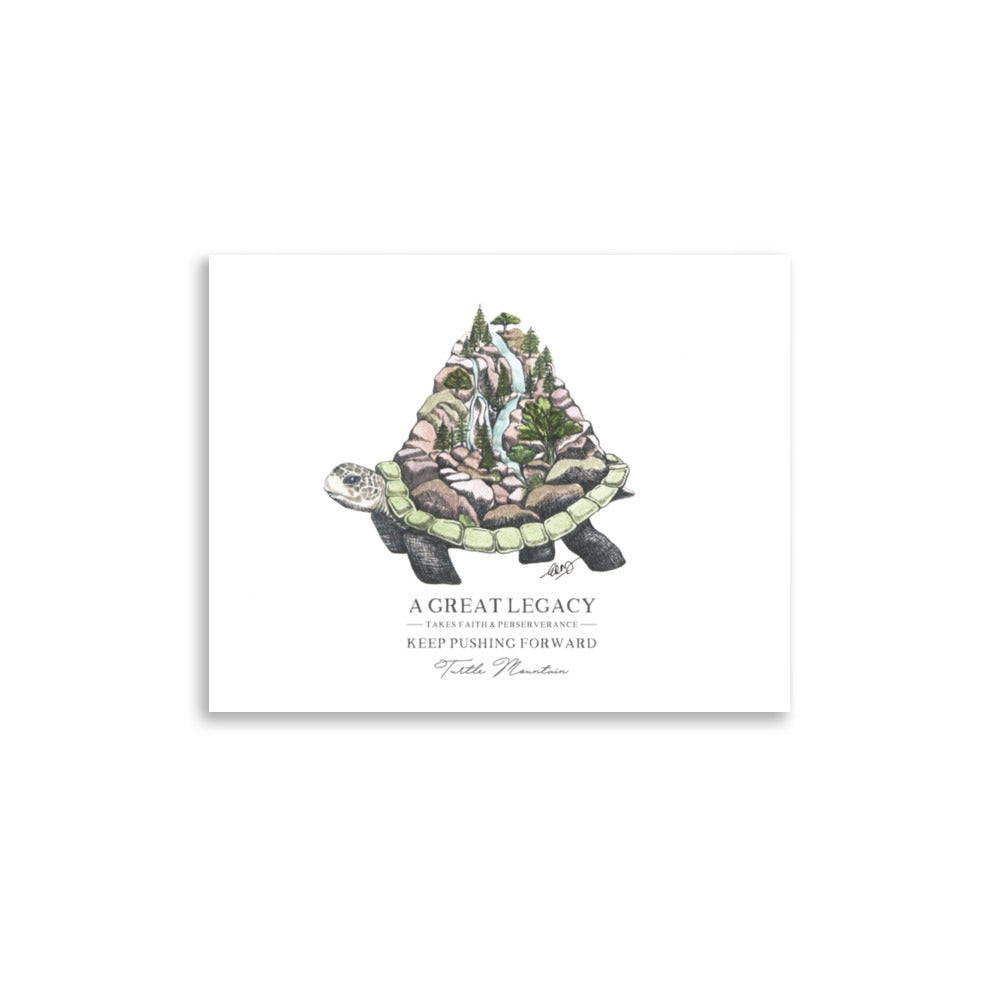 Turtle Mountain Art Print