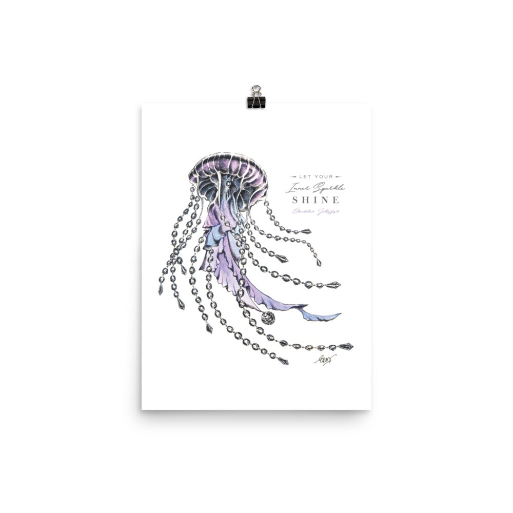 Chandelier Jellyfish Art Print