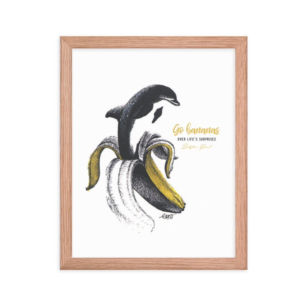 Dolphin Peel Art Print