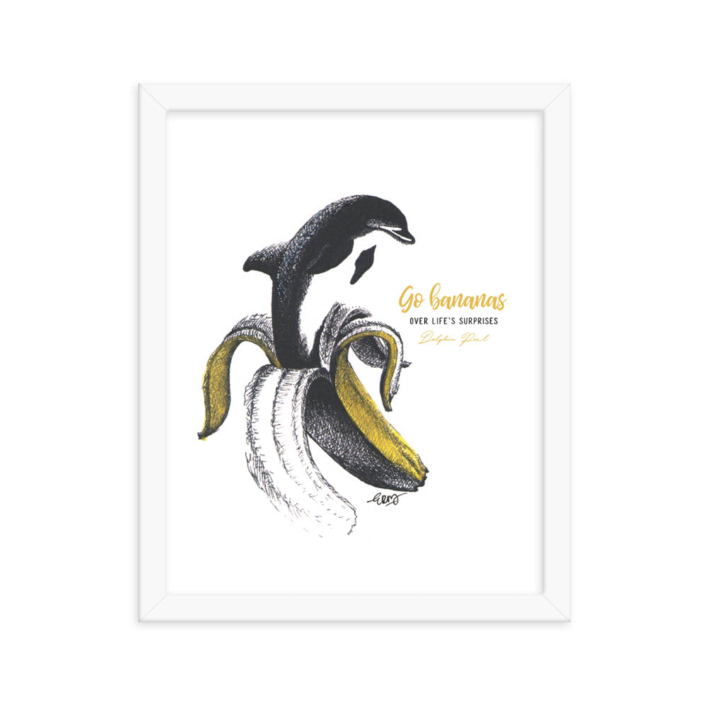 Dolphin Peel Art Print
