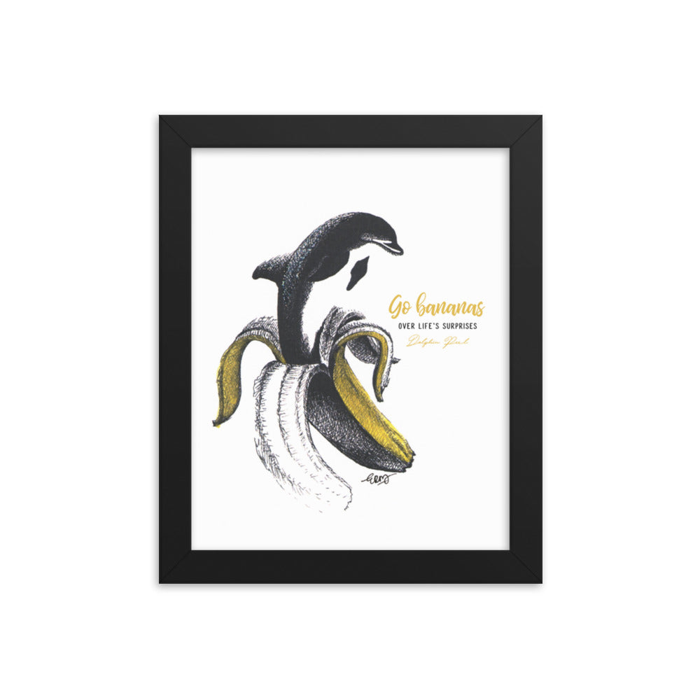 Dolphin Peel Art Print
