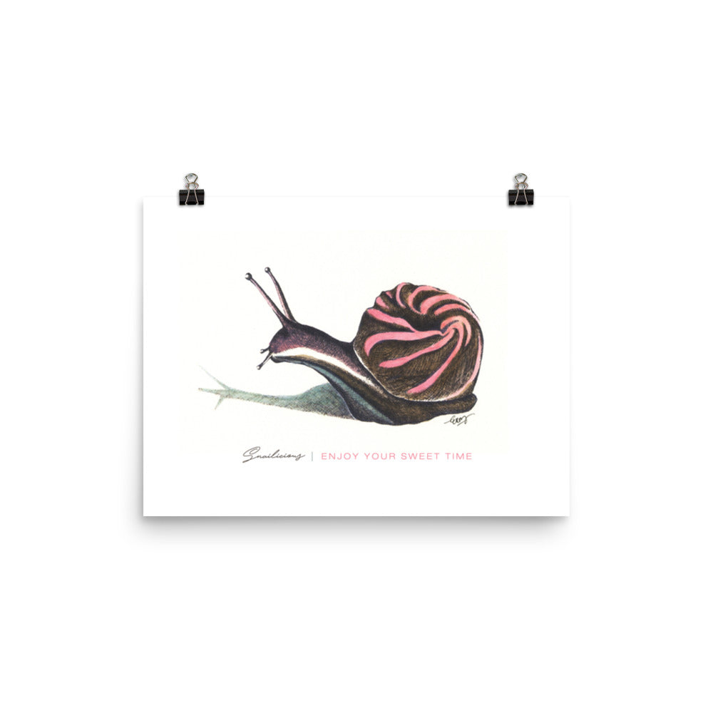 Snailicious Art Print