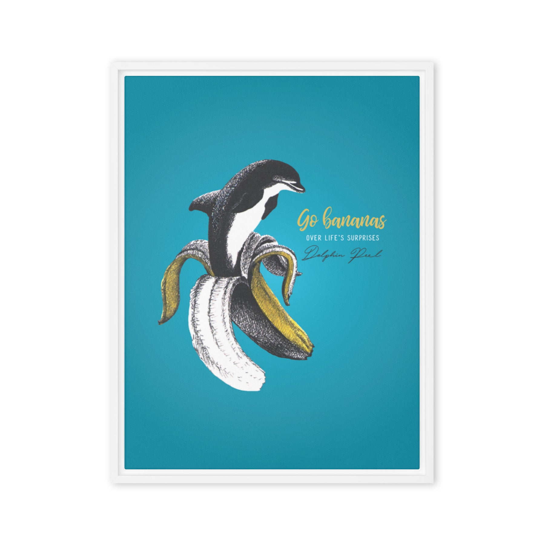 Dolphin Peel Canvas Print