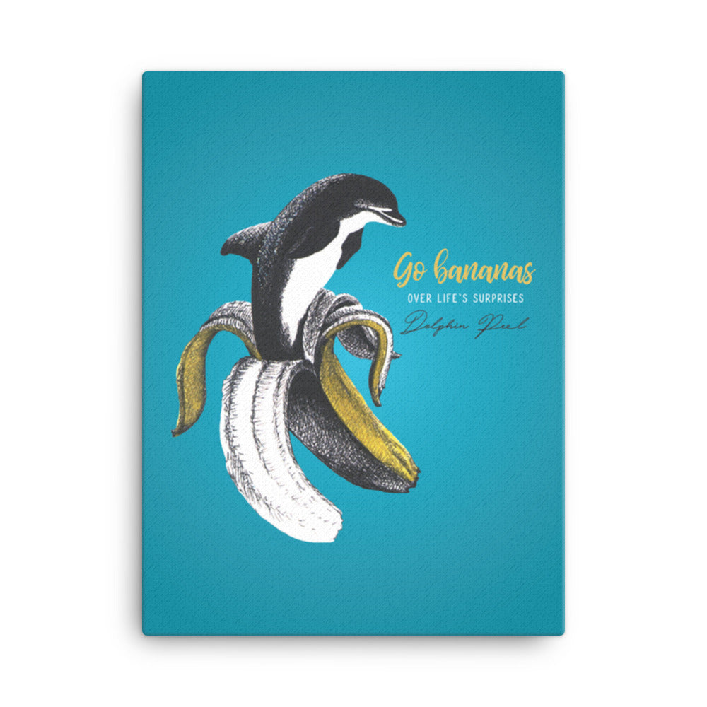 Dolphin Peel Canvas Print