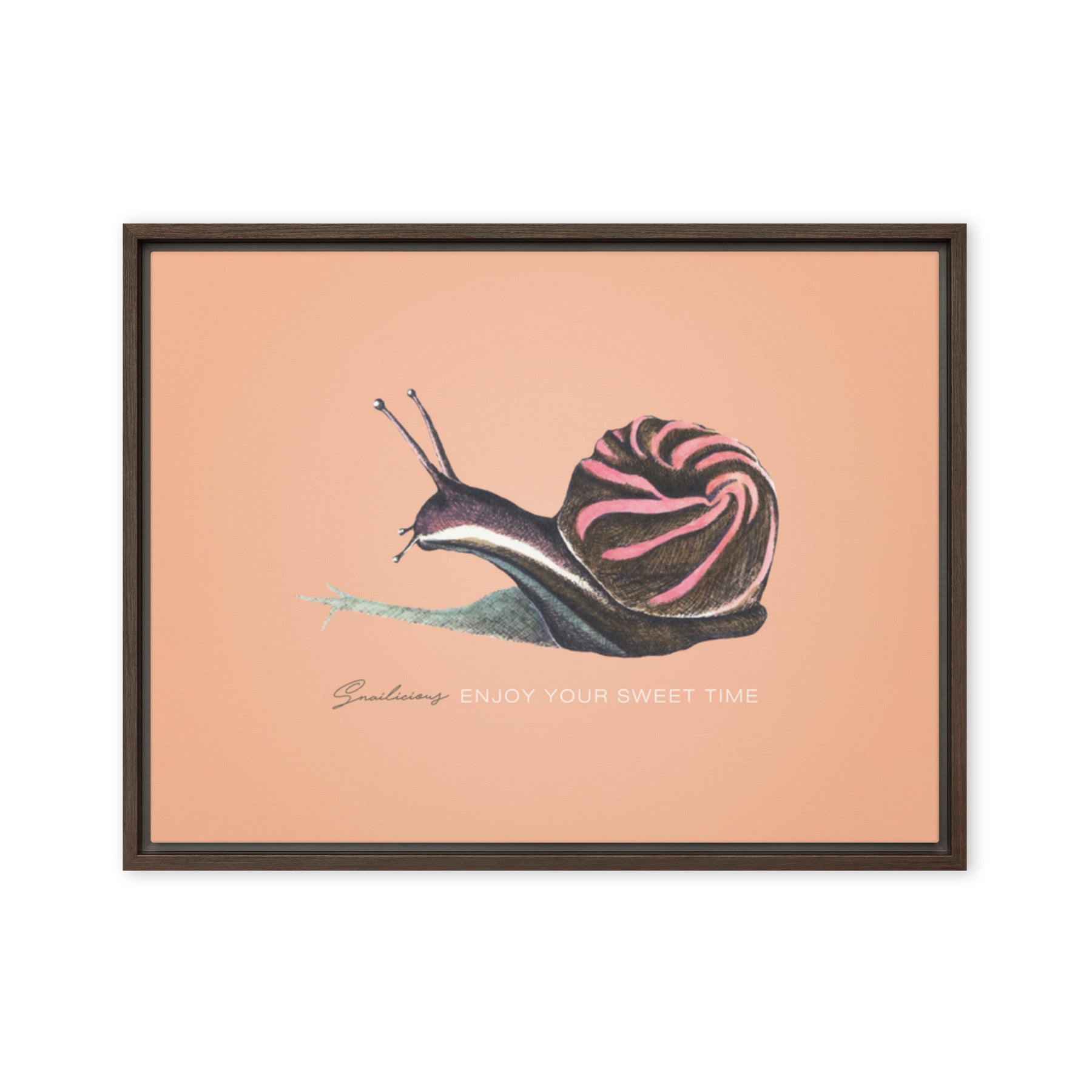 Snailicious Canvas Print