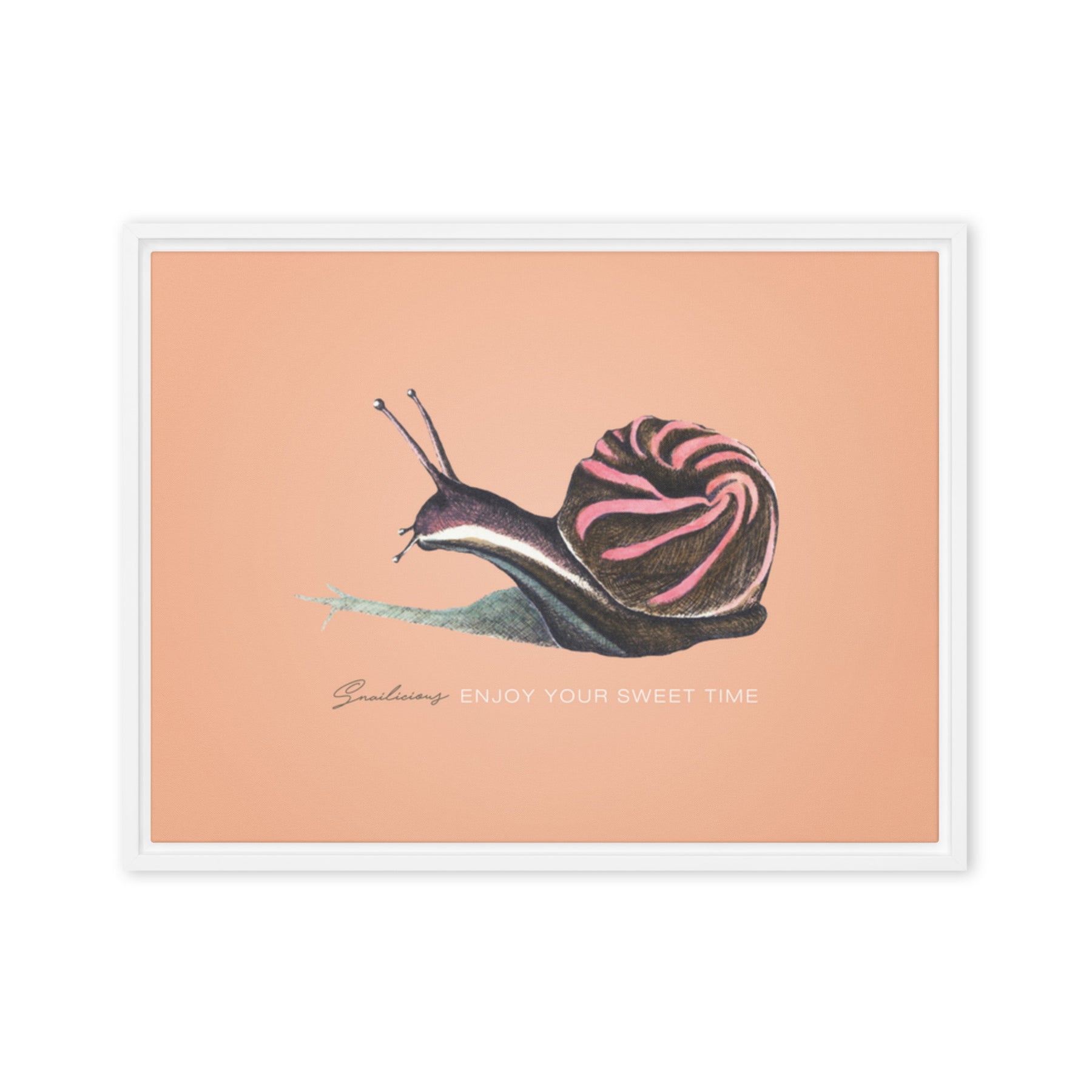 Snailicious Canvas Print