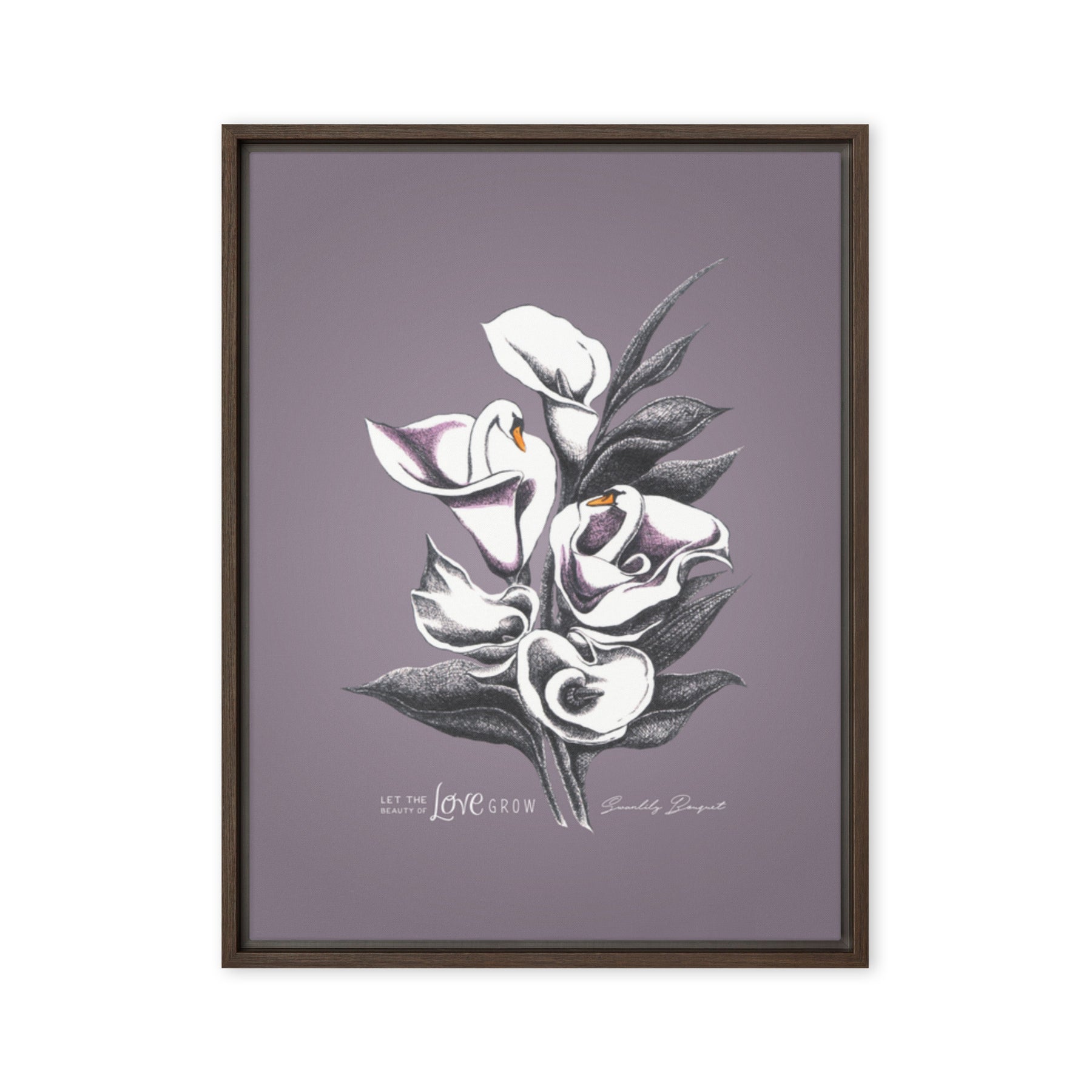 Swanlily Bouquet Canvas Print