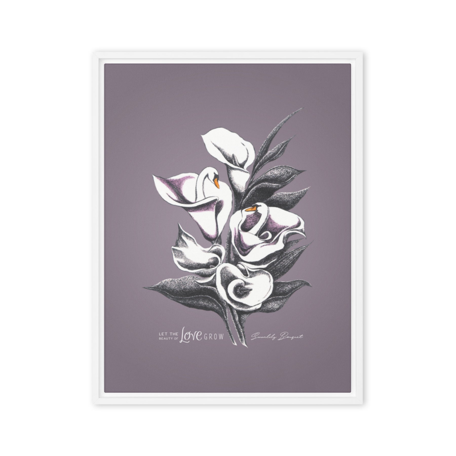 Swanlily Bouquet Canvas Print