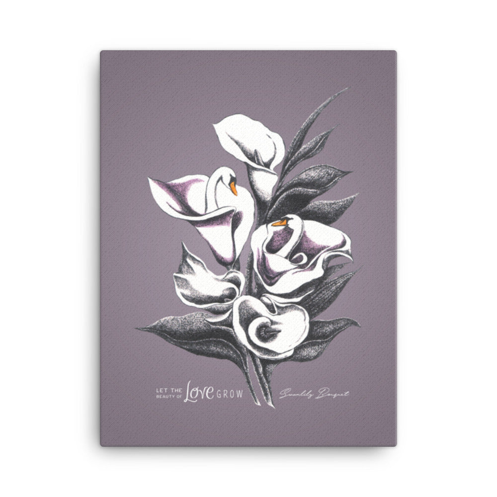 Swanlily Bouquet Canvas Print