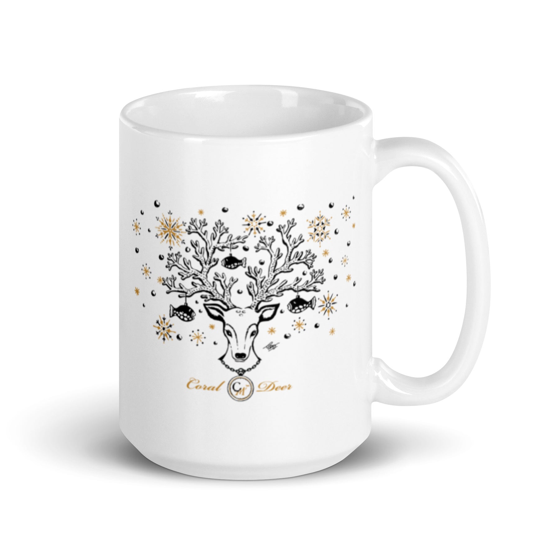 Coral Deer Inspirational Mug