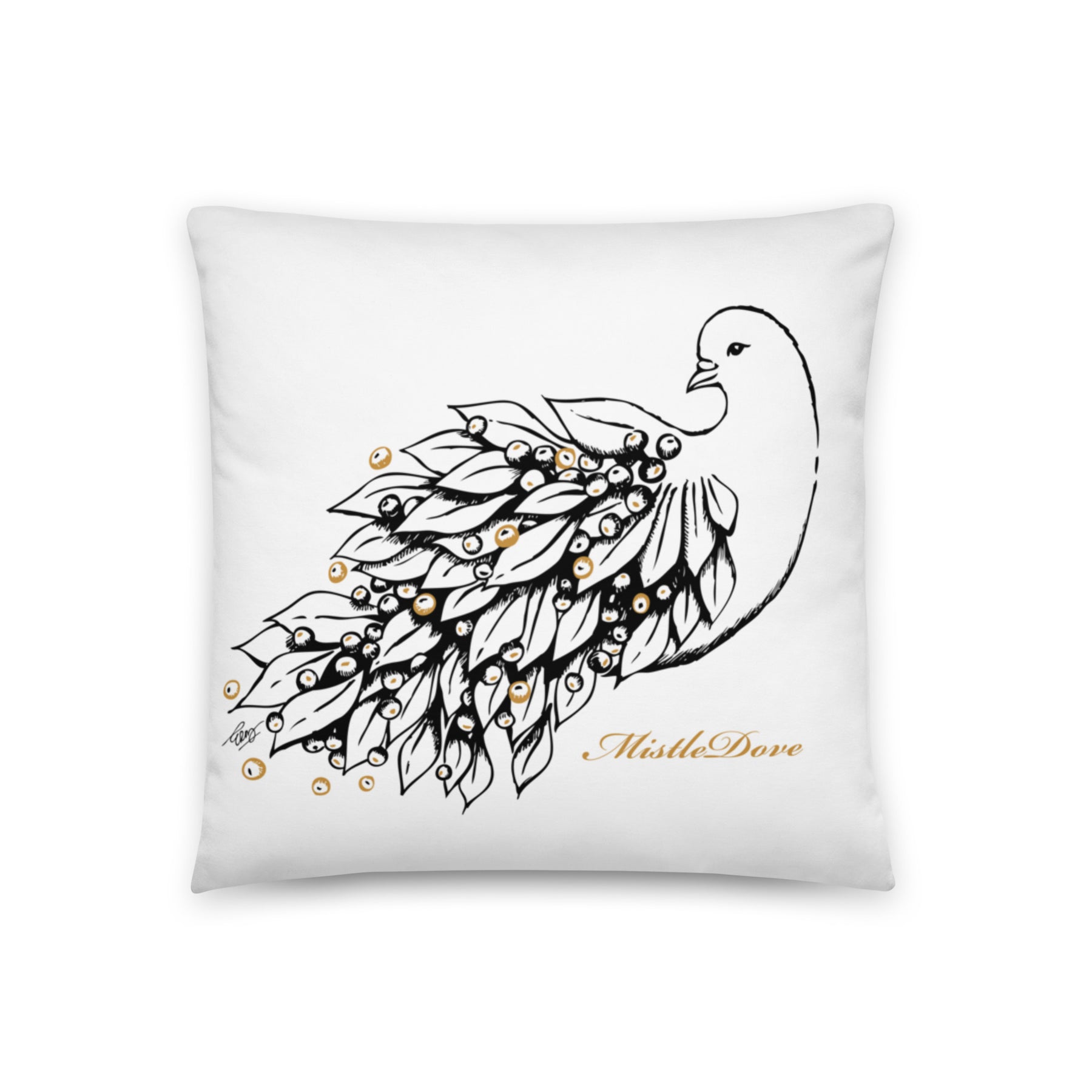 Mistle Dove Cuddle Pillow (Two-Sided)