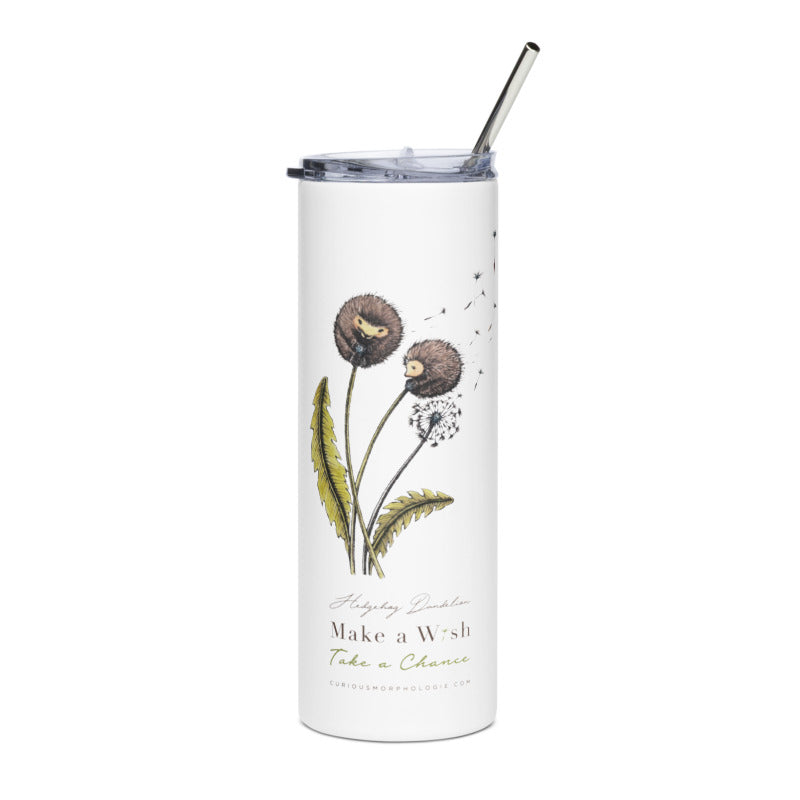 Hedgehog Dandelion Travel Tumbler & Canister