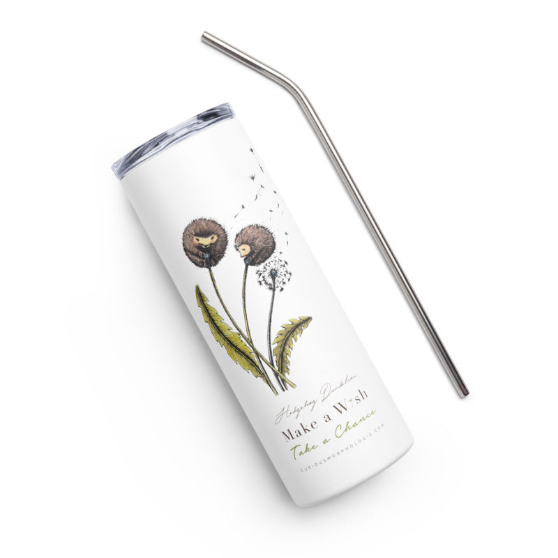 Hedgehog Dandelion Travel Tumbler & Canister