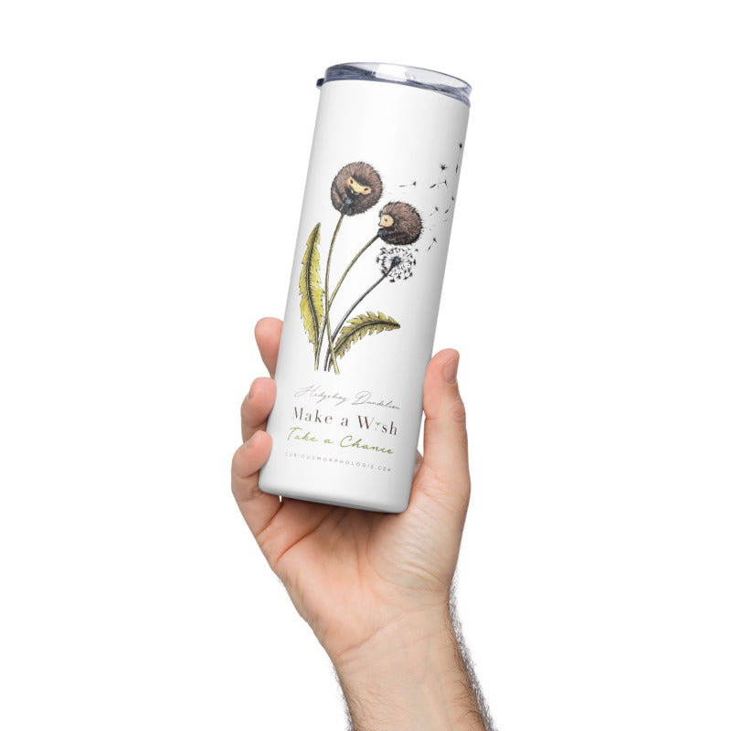 Hedgehog Dandelion Travel Tumbler & Canister