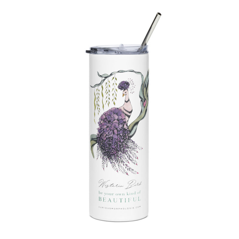 Wisteria Bird Travel Tumbler & Canister