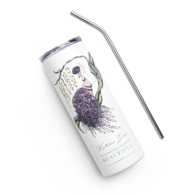 Wisteria Bird Travel Tumbler & Canister