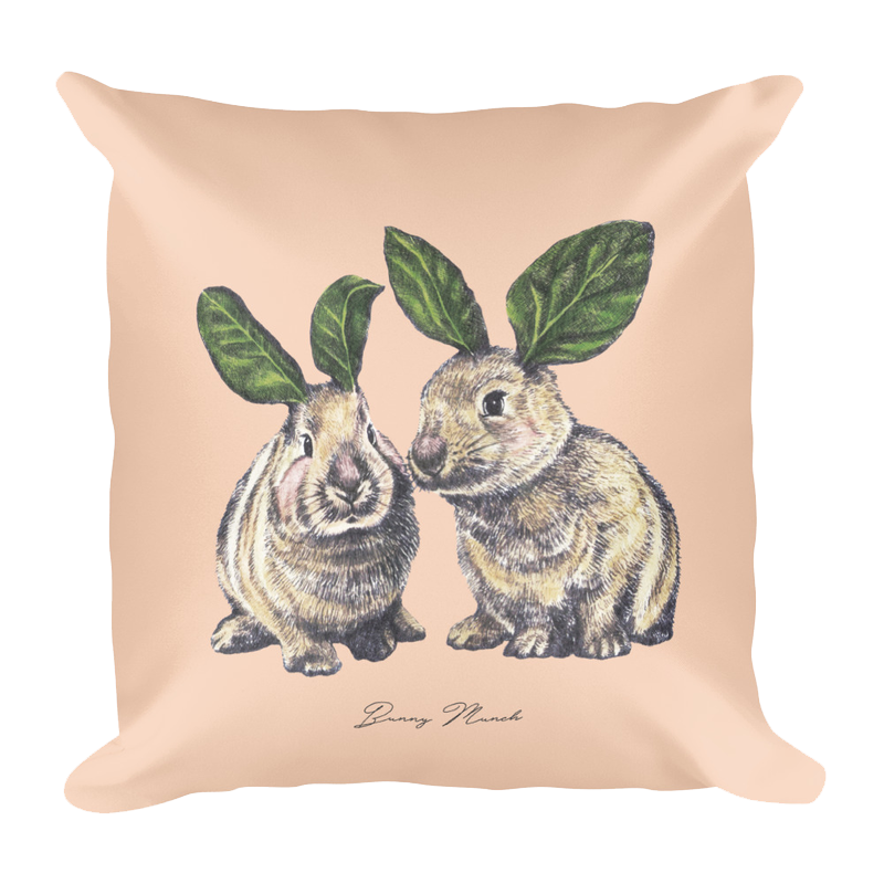 Bunny Munch Cozy Cuddle Pillow (Two-Sided)