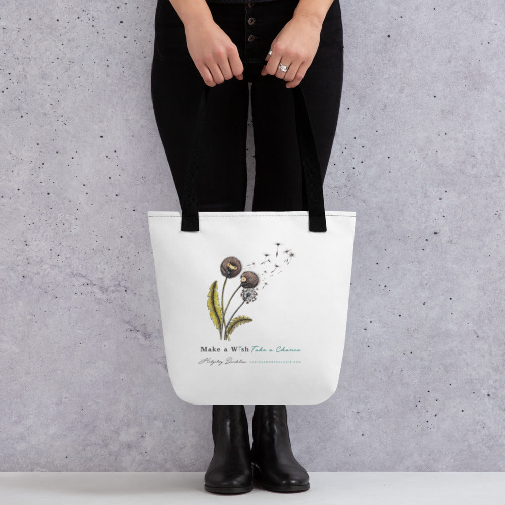 Hedgehog Dandelion Tote Bag