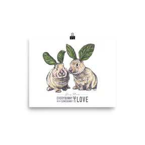 Bunny Munch Art Print