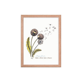 Hedgehog Dandelion Art Print