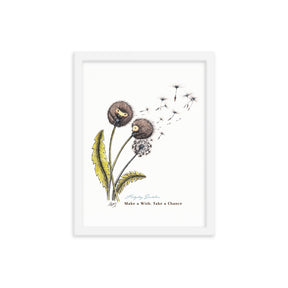 Hedgehog Dandelion Art Print