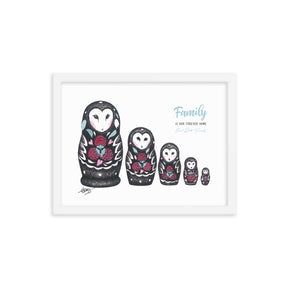 Owl Doll Family Art Print