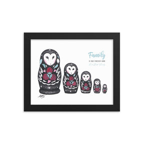 Owl Doll Family Art Print