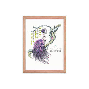 Wisteria Bird Art Print