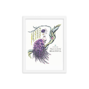 Wisteria Bird Art Print