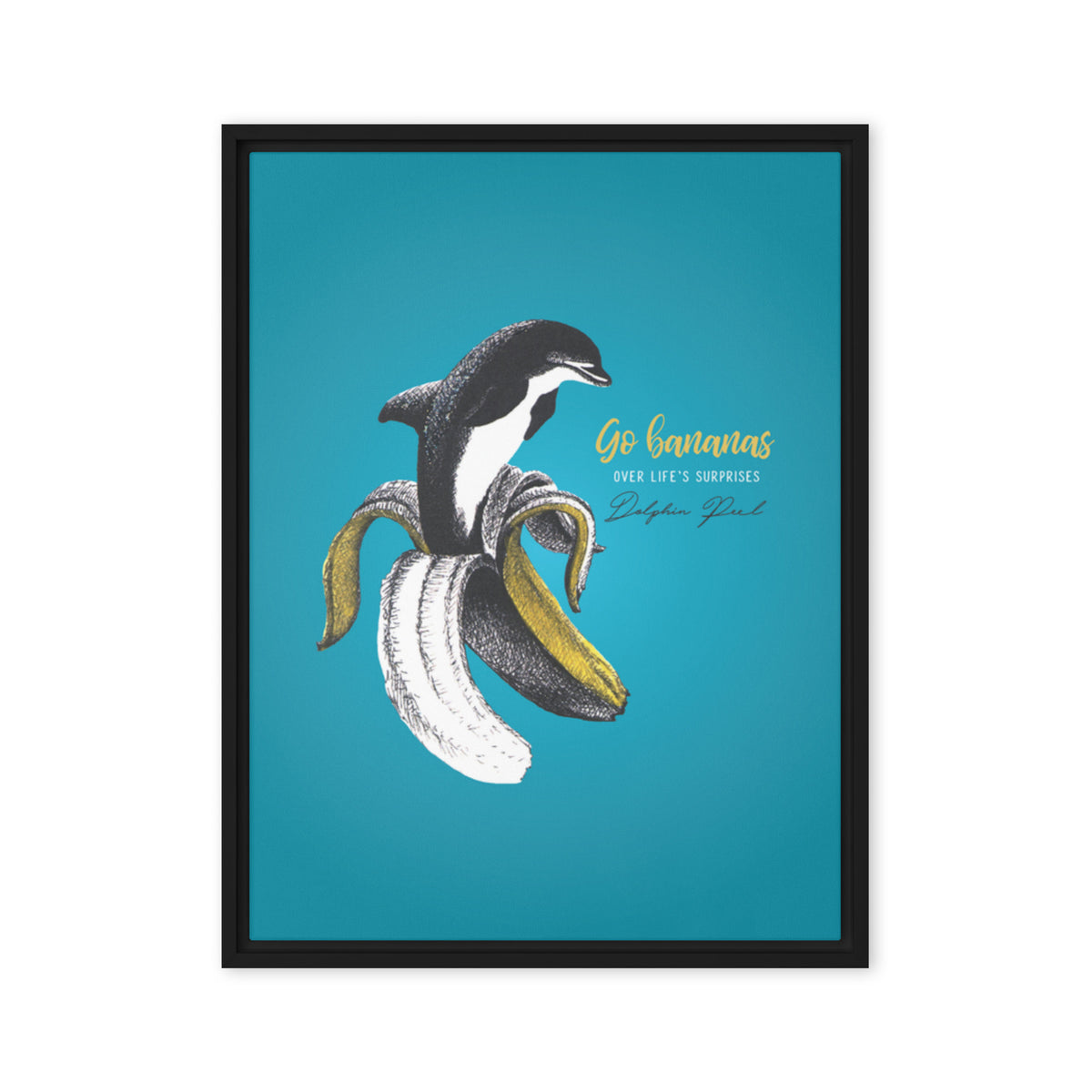 Dolphin Peel Canvas Print