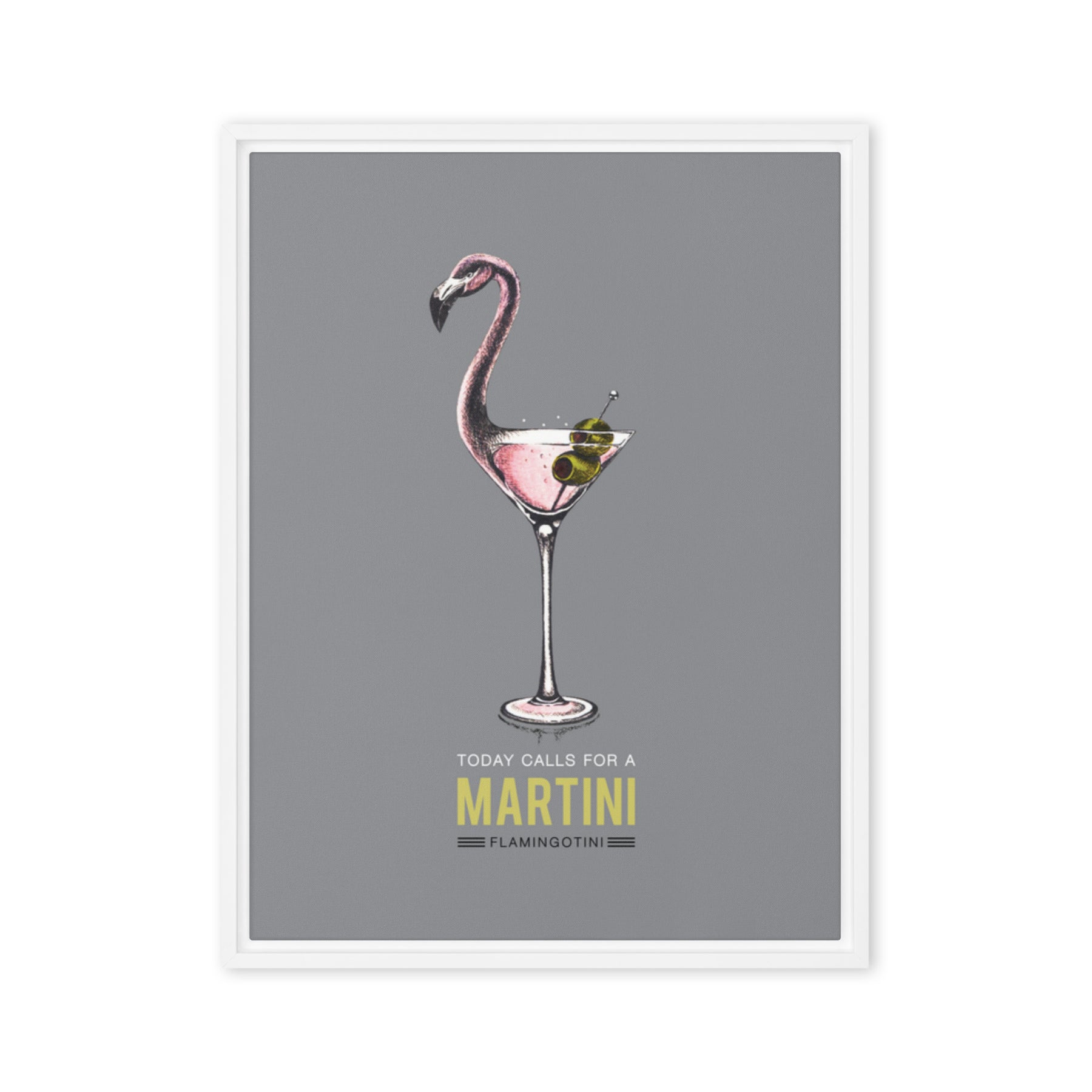 Flamingotini Canvas Print