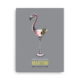 Flamingotini Canvas Print