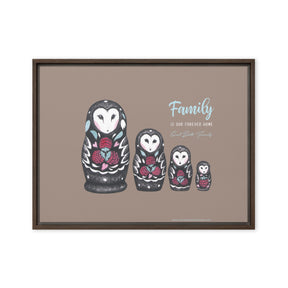 Owl Doll Family Canvas Print