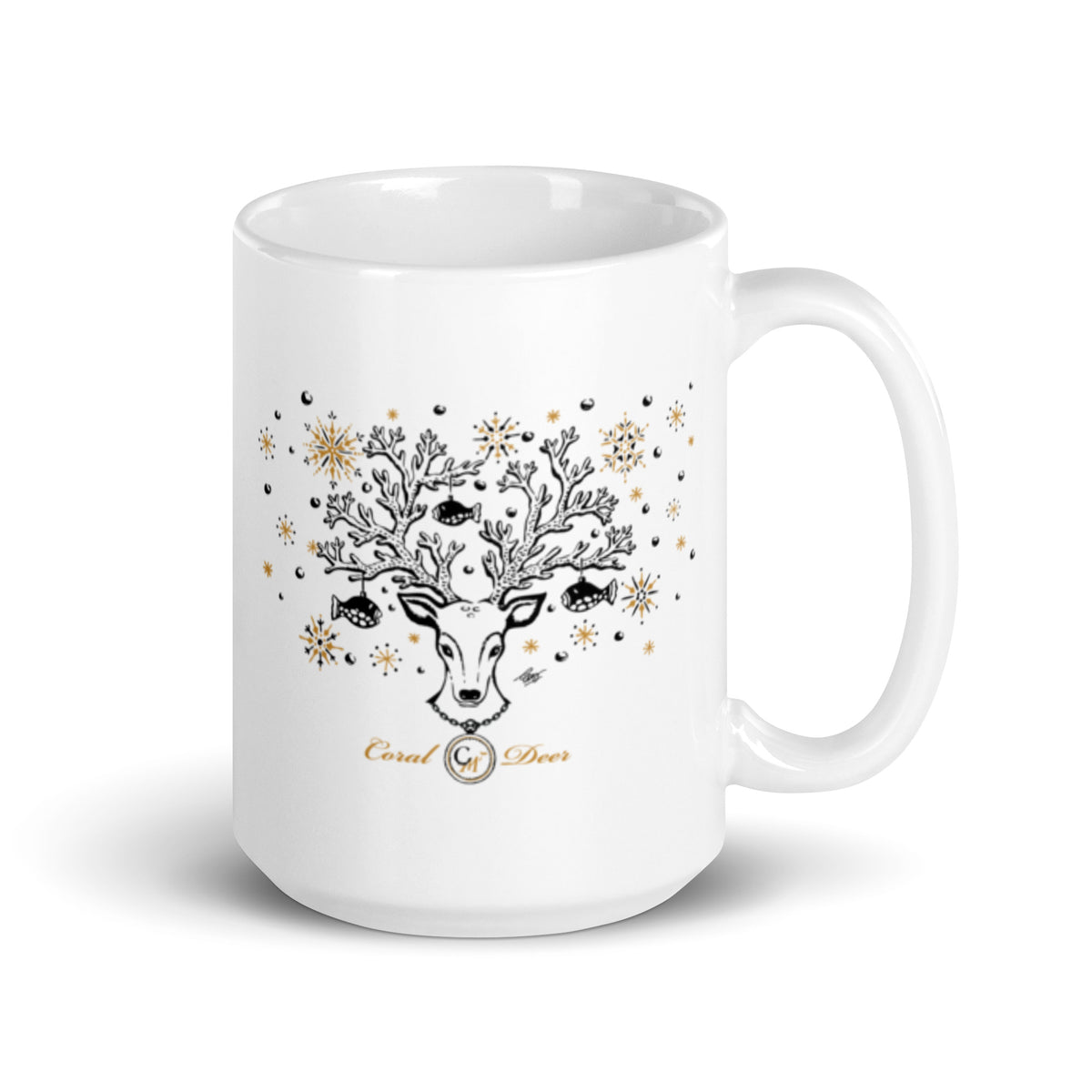 Coral Deer Inspirational Mug
