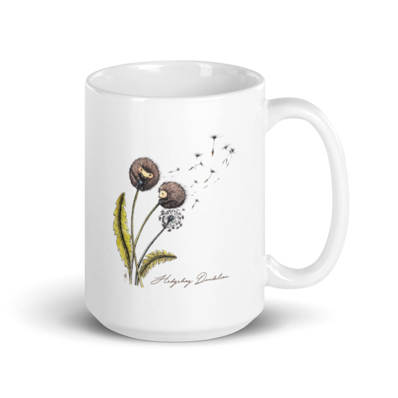 Hedgehog Dandelion Inspirational Mug