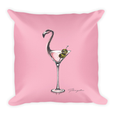 Flamingotini Cozy Cuddle Pillow (Two-Sided)