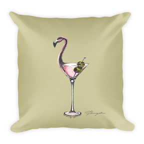 Flamingotini Cozy Cuddle Pillow (Two-Sided)