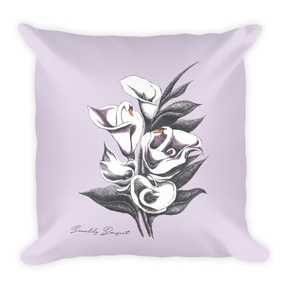 Swanlily Bouquet Cozy Cuddle Pillow (Two-Sided)